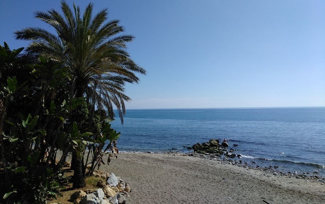 Picture of the beach and sea at Marbella